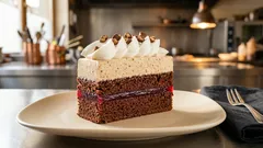 Ciasto Michałek na blachę: wilgotne kakao, dżem i krem jak z cukierków Michałki