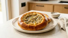 Cebularz z makiem – miękkie drożdżowe placki z cebulowym farszem, które zawsze się udają